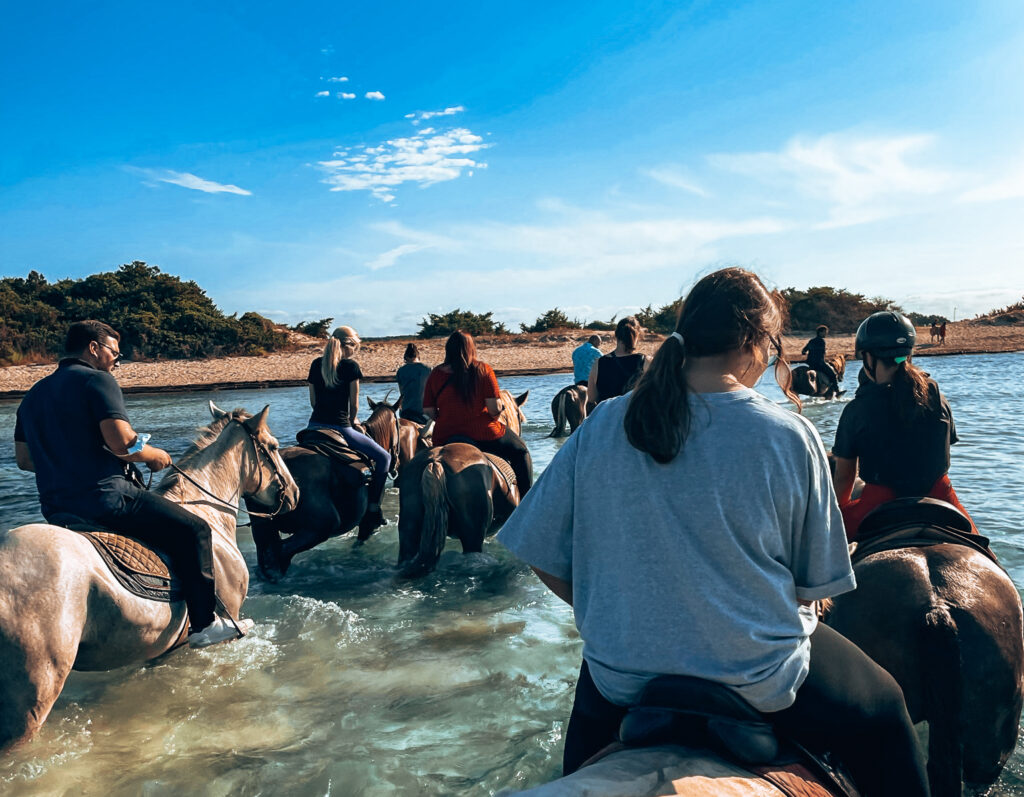 PASSEGGIATA A CAVALLO IN MARE PUGLIA